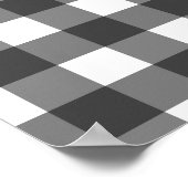 Moderne boerderij stijl Rooster Plaid Poster (Hoek)