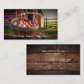 Moderne Boerderij verse eieren kippeneieren Visitekaartje (Voorkant / Achterkant)