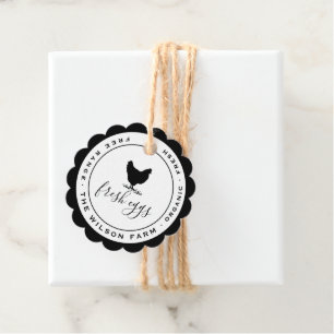 Moderne boerderij Verse Eieren Product Labels