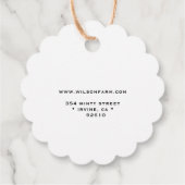 Moderne boerderij Verse Eieren Product Labels (Achterkant)