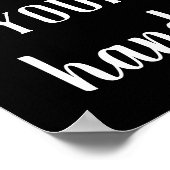 Moderne boerderij wast uw handen in de badkamer poster (Hoek)