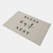 Moderne boerderij zegene ons nest deurmat (Schuin)