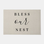 Moderne boerderij zegene ons nest deurmat (Voorkant)