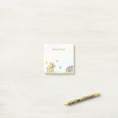 Moderne boerderijdier hond regenboogkinderen post-it® notes (Op bureau)