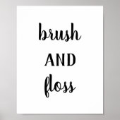 Moderne boerderijkwast en Floss-afdruk Poster (Voorkant)