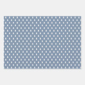 Moderne boerderijvakantie  blauw inpakpapier vel (Voorkant)