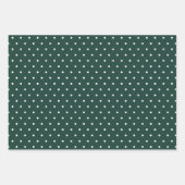 Moderne boerderijvakantie donkergroen inpakpapier vel (Voorkant 3)