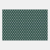 Moderne boerderijvakantie donkergroen inpakpapier vel (Voorkant 3)