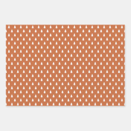 Moderne boerderijvakantie verbrand sinaasappel inpakpapier vel