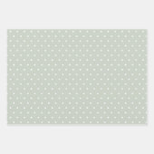 Moderne boerderijvakantiepastel groen inpakpapier vel (Voorkant 3)