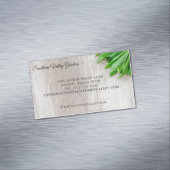 Moderne Boeren Markt Botanist of Bloemist Magnetisch Visitekaartje (Voorbeeld)