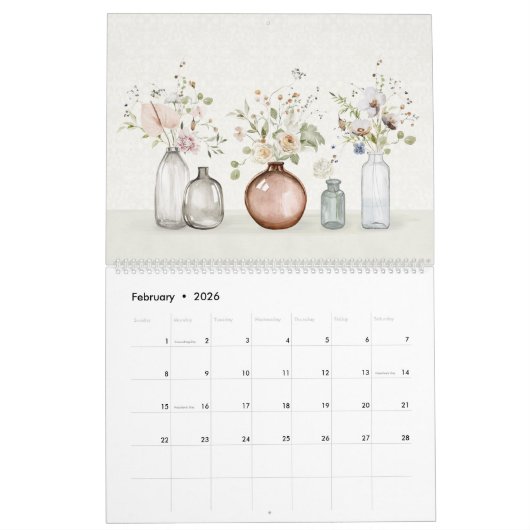 Moderne boerenkalender 2024 kalender (Feb 2026)