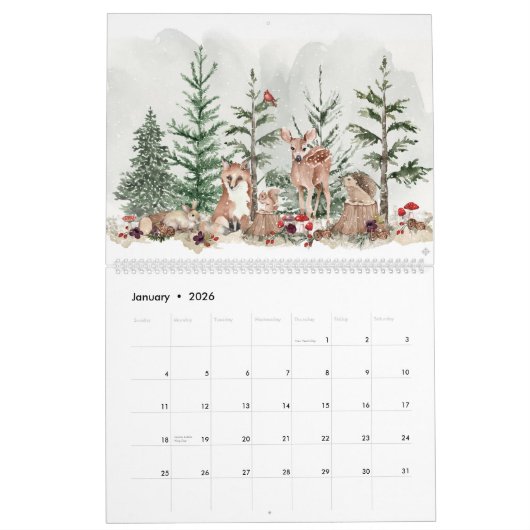 Moderne boerenkalender 2024 kalender (Jan 2026)