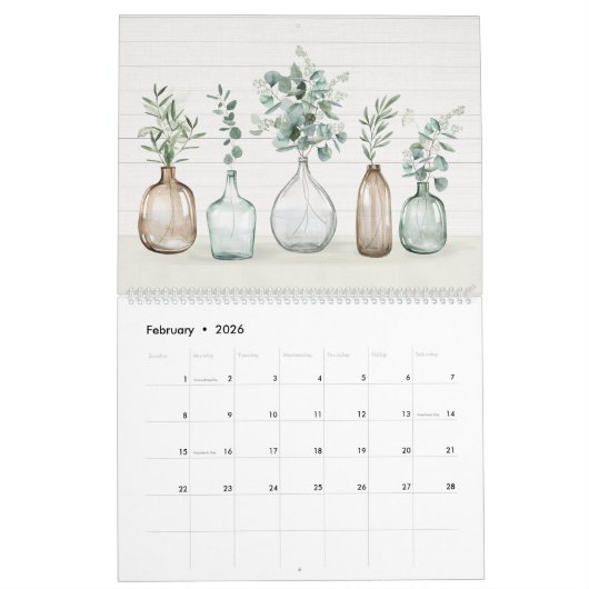 Moderne boerenkalender 2024 kalender (Feb 2026)