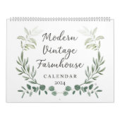 Moderne boerenkalender 2024 kalender (Hoes)