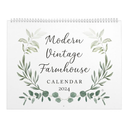 Moderne boerenkalender 2024 kalender (Hoes)