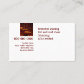 Moderne boerkruid visitekaartje (Achterkant)