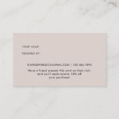 Moderne bogen verwijzen naar een vriend aanbevelingskaartje (Achterkant)