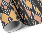 Moderne Bogolan Mudcloth Print Verpakkingspapier Cadeaupapier (Rol Hoek)