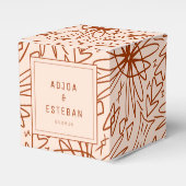 Moderne Boheemse artistieke tekening Bedankdoosjes (Voorkant Zijde)