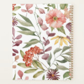 Moderne Boheemse Bloem Planner (Achterkant)