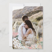 Moderne Boheemse bloemenwinkel Save the Date Kaart (Achterkant)