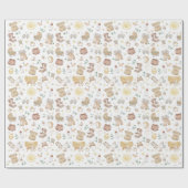 Moderne Boheemse gedempte babykleding speelgoed ki Cadeaupapier (Vlak)