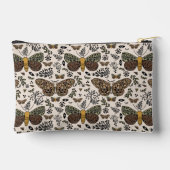 Moderne Boheemse Moth Wildflowers Abstract patroon Etui (Achterkant)
