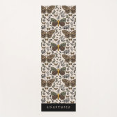Moderne Boheemse Moth Wildflowers Abstract patroon Yogamat (Voorkant)