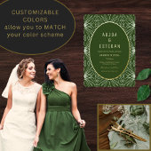 Moderne Boheemse Oerwoud Tribe Print Folie Uitnodiging