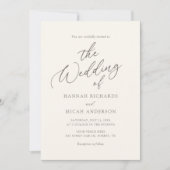 Moderne Boheemse verbrande oranje trouwuitnodiging Kaart (Voorkant)