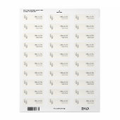 Moderne Boheemse Woestijn Romantische Adres Etiket (Full Sheet)