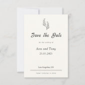 Moderne Boheemse Woestijnromantiek | Bewaar de dat Save The Date (Voorkant)