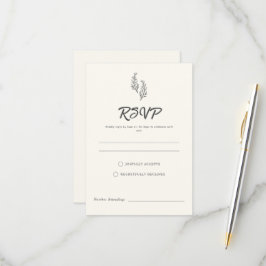 Moderne Boheemse Woestijnromantiek | RSVP-kaart RSVP Kaartje