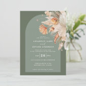 Moderne bohemen groene pampasegras (Staand voorkant)