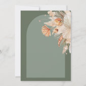 Moderne bohemen groene pampasegras (Achterkant)