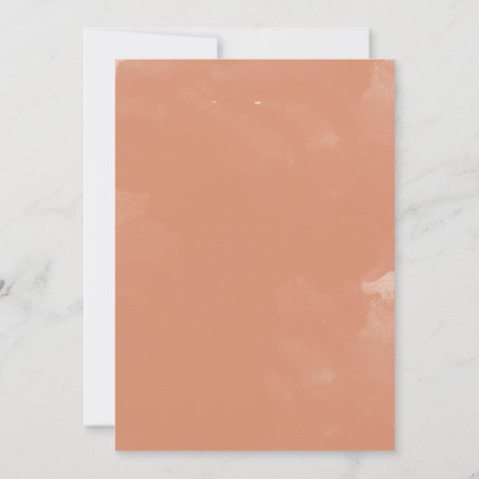 Moderne Bohemen Terracotta Wedding QR Code Save The Date (Achterkant)