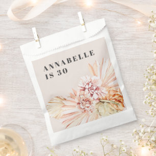 Moderne bohemen waterverf florale pastelverjaardag bedankzakje