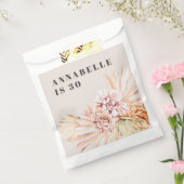 Moderne bohemen waterverf florale pastelverjaardag bedankzakje (Gezegeld)