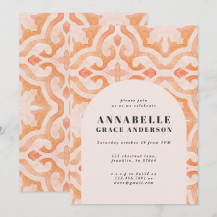 Moderne bohemen waterverf marokkaanse verjaardag