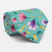 Moderne bohemian waterverf florals3 stropdas (Opgerold)