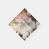 Moderne, bohemische, bloemen vrijgezellenfeest servet (Hoek)