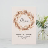 Moderne bohemische botanische pampagode (Staand voorkant)