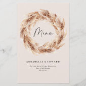 Moderne bohemische botanische pampagode (Voorkant)