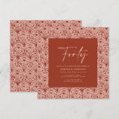 Moderne bohemische marokkaanse tera-cotta elegant kaart (Voorkant / Achterkant)