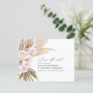 Moderne bohemische papegaaien voor orchidee bruilo aankondigingskaart