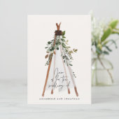 Moderne bohemische teepee botanische rustige achte (Staand voorkant)
