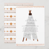 Moderne bohemische teepee, stijlvolle rustige acht (Voorkant / Achterkant)