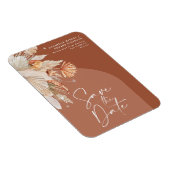 Moderne bohemische terracotta pampas, stijlvol magneet (Rechterzijde)