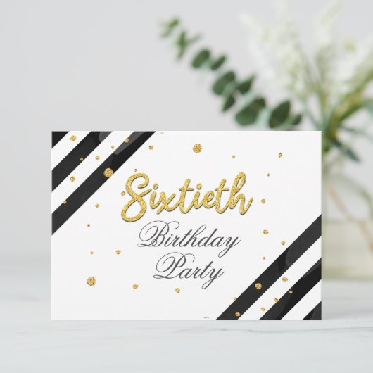 Moderne Boho 60e Verjaardag Kaart (Staand voorkant)